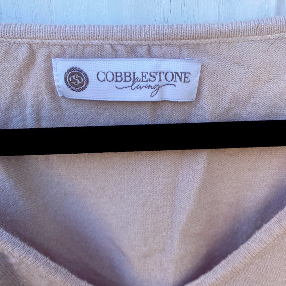 Beautiful cobblestone blush cashmere one size women’s softest sweater - Picture 3 of 8
